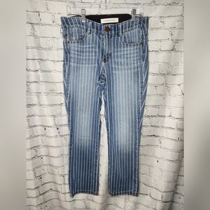 Vintage America Women's‎ Pinstriped Jean Size 8